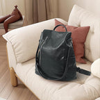 Women Backpack Purse PU Leather Anti-theft Casual Shoulder Bag Fashion Ladies - Image 8