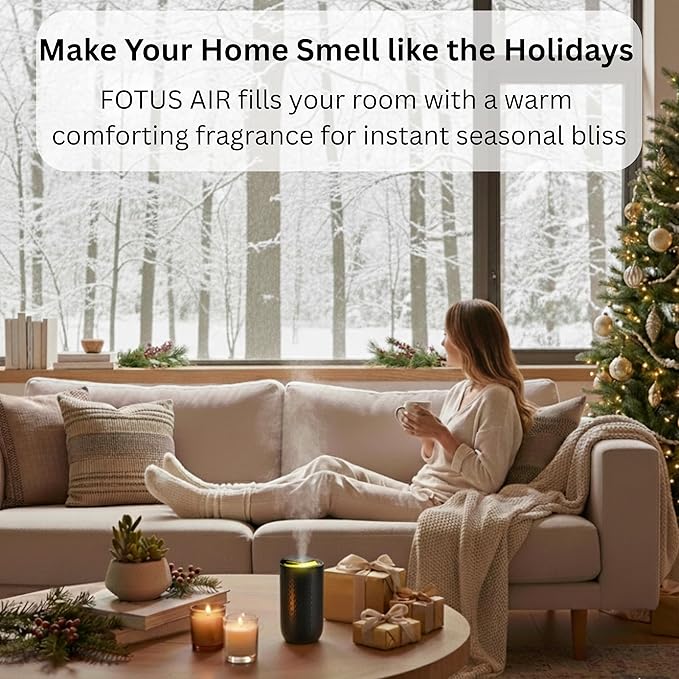 Waterless Essential Oil Diffuser – Portable Cordless Aromatherapy Diffuser for Home, Car & Office – 3 Mist Levels - 4 Timer Modes - 15ml Oil Capacity - USB-C Rechargeable