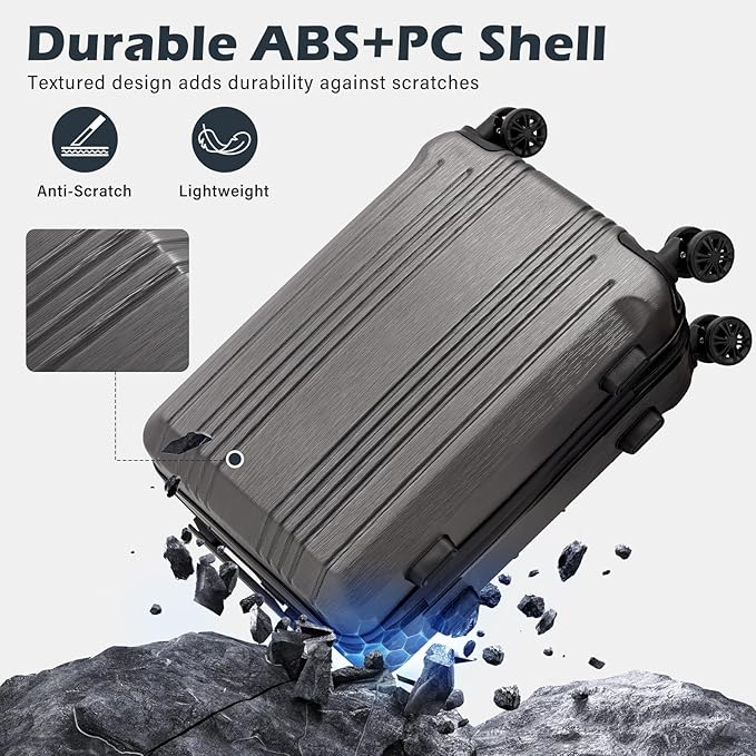 Coolife Luggage Suitcase PC+ABS - Image 5