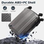 Coolife Luggage Suitcase PC+ABS - Image 5