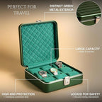 Bey-Berk Prague Aluminum Watch Case in Hunter Green – 9-Slot Locking Travel Box - Image 3