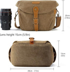 BAGSMART Camera Bag, SLR DSLR Canvas Crossbody Camera Case, Compact Camera - Image 6