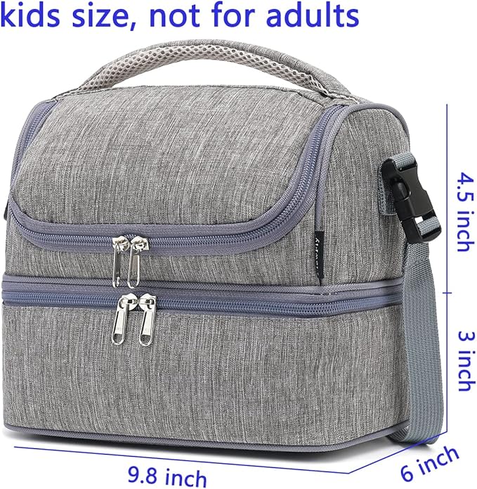 FlowFly Double Decker Cooler Insulated Lunch Bag Large Tote - Image 3