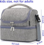 FlowFly Double Decker Cooler Insulated Lunch Bag Large Tote - Image 3