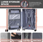 AnyZip Carry On Luggage Aluminium Frame Suitcase PC ABS Hard Shell TSA Lock No - Image 5