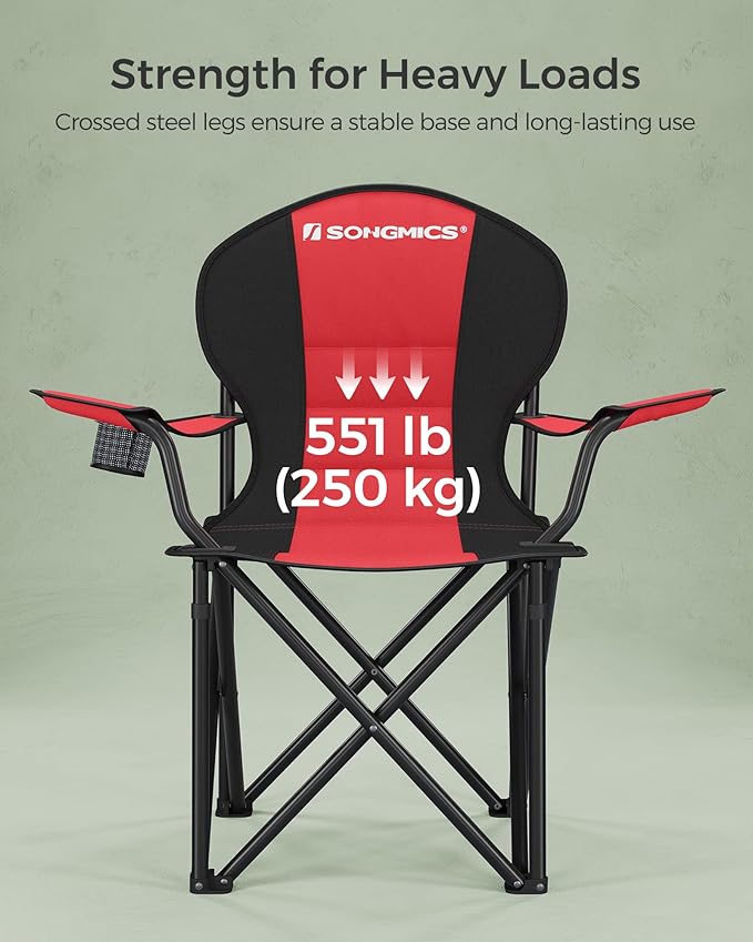 SONGMICS Folding Camping Chair, - Image 5