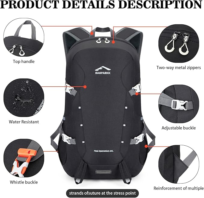Hiking Backpack, Large 35L Travel Backpacks - Image 5