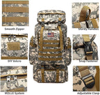 80L 2Pcs Hiking Backpack for Men - Image 5