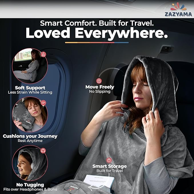 3-in-1 Travel Blanket Airplane – Compact - Image 6