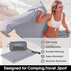 4Monster Camping Towels Super Absorbent, Fast Drying Microfiber Travel Towel - Image 2