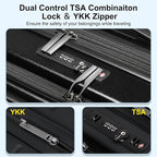 Expandable Carry On Luggage Airline Approved, 20 Inch Lightweight ABS+PC Hard - Image 6