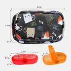 Serfeymi Weekly Travel Pill Organizer 2 Times A Day AM PM Upgraded Rainbow Pill - Image 2