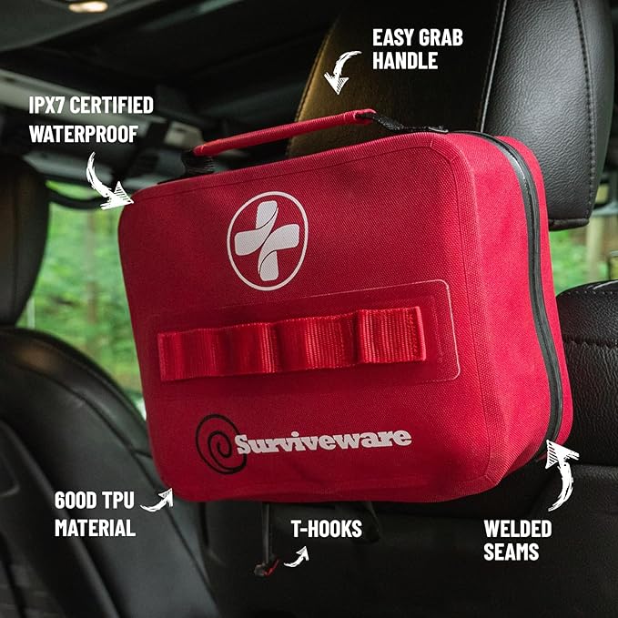 Surviveware Waterproof Premium Survival First Aid Kit - Image 7