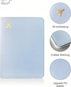 Passport Holder for Travel Essentials, RFID Blocking Passport Cover Case for - Image 5