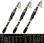 PLUSINNO Fishing Pole, Fishing Rod and Reel Combo, Telescopic Fishing Rod Kit - Image 6