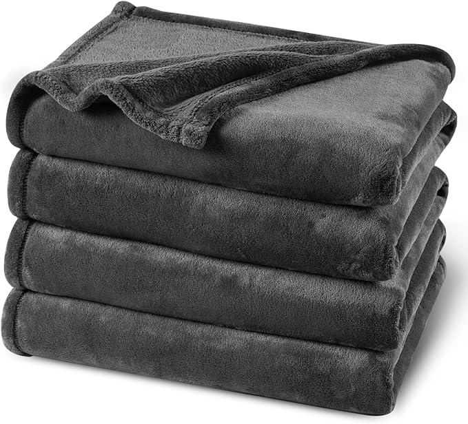 PHF Ultra Soft Fleece Blanket King Size, No Shed No Pilling Luxury Plush Cozy by PHF