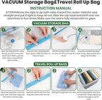 Vacuum Storage Bags, Comforters, Pillows-5 Jumbo+5Large Space Bag Vacuumm - Image 5
