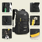 SKYSPER Hiking Backpack for Men Women, 35L Travel Backpack Waterproof Camping - Image 3