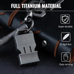 TACRAY Titanium Emergency Survival Whistle, Portable Necklace Whistle, Loud - Image 2