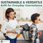 Everusely - Bento Box - Green, 60oz / 1.8 L - Stainless Steel Lunch Box - 3 - Image 3