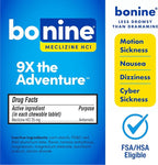 Bonine Non-Drowsy for Motion Sickness Relief, Sea Sickness, Car Sickness - Image 2