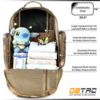 Diaper Bag Backpack for Dad, DBTAC Large Baby Nappy Bag for Men w/Changing Mat - Image 3