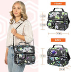opux Lunch Bag Women Insulated, Adult Lunch Box Cooler, Flower Lunch Box - Image 3