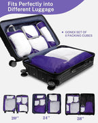 Compression Packing Cubes, Gonex Extensible Storage Mesh Bags Organizers - Image 5