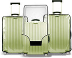 3 PCS Luggage Covers for Suitcase TSA Approved, 20/24/28 Inch Transparent by Gigabit