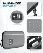 BAGSMART Electronics Travel Organizer Case, Compact Cable Organizer Bag - Image 4