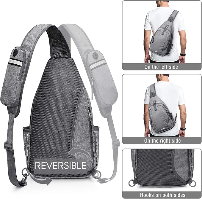 G4Free Sling Bag RFID Blocking Sling Backpack Crossbody Chest Bag Daypack - Image 5
