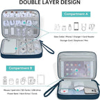 CILLA Electronics Organizer Travel, Travel Cord Organizer Case, Compact - Image 3