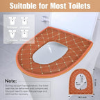 Riakrum 4 Pcs Toilet Seat Covers Pads - Image 2