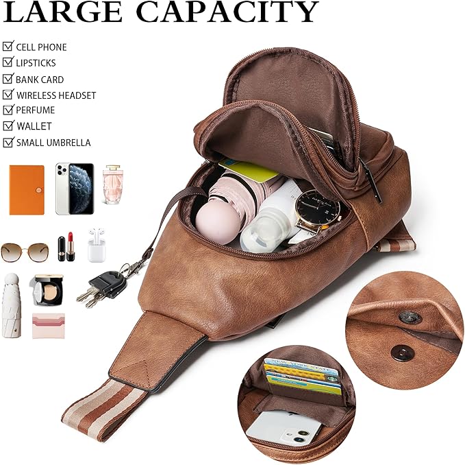 Sling Bag Crossbody Bags for Women Small Cross Body Bag Fanny Packs Chest Sling - Image 4