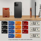 Wallet for Men Wallet with Slim Pop Up Card Holder 9-13 Cards, Bifold - Image 6