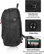 WATERFLY Lightweight Packable Hiking Backpack: 30L Foldable Travel Daypack - Image 4