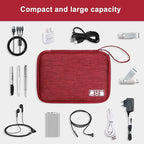SELLYFELLY Travel Electronics Organizer Portable Cable Organizer Bag - Image 3