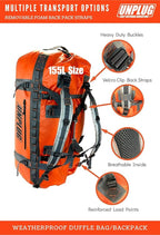 UNPLUG Ultimate Adventure Bag | 1680D Heavy Duty Waterproof Bag | Large Travel - Image 4