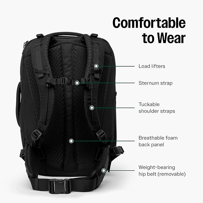 Tortuga 40L Travel Backpack Lite, Comfortable, Airline-Approved Bag - Image 5