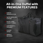 Plago Professional Quality Nylon Extra Large Duffel Bag, Lightweight Foldable - Image 3