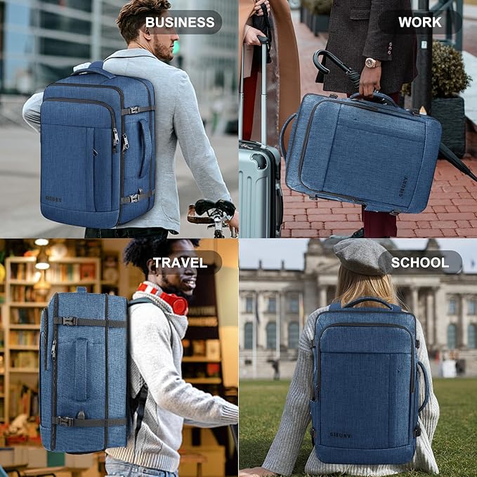 Carry On Backpack, Extra Large 50L Travel Backpack - Image 7