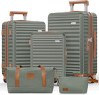 SHOWKOO Luggage Sets 3 Piece Hardside Expandable Suitcase by SHOWKOO