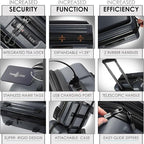 Hard Shell Luggage Sets with Spinner Wheels 4 Piece, Expandable Large Suitcases - Image 3