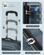 Coolife Luggage Sets 3 Piece, 20In Carry On Luggage - Image 7