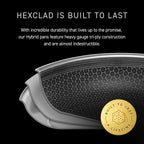 HexClad Hybrid Nonstick 12-Inch Frying Pan, Stay-Cool Handle, - Image 5