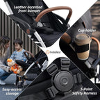 Lightweight Travel Stroller for Baby, Self-Folding Toddler Stroller - Image 6