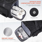 WITZMAN Travel Duffel Bags for Men Large Carry On Weekender Overnight Bag 3 in - Image 4