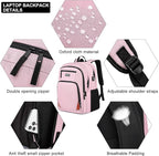 Pink Backpack for School, School BackPack for Teens, Boys and Girls, - Image 5