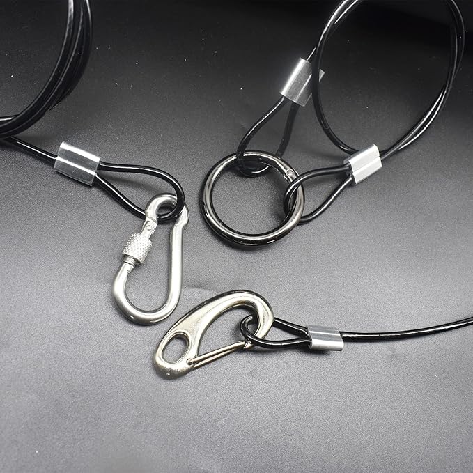 10 pcs 20 inch 3mm Thickness Stainless Steel Wire Cable - Image 6