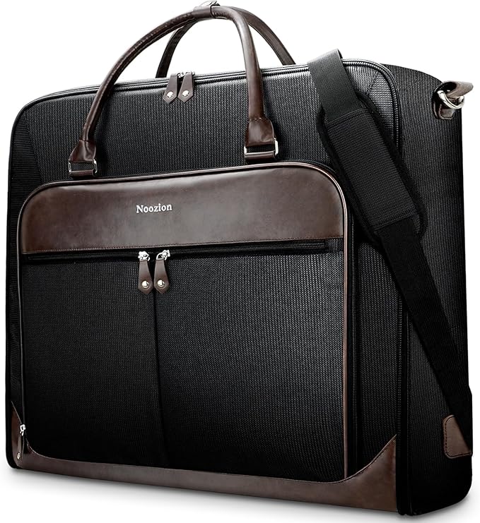 Garment Bag Travel Large Leather Carry On Suit Bag by Noozion